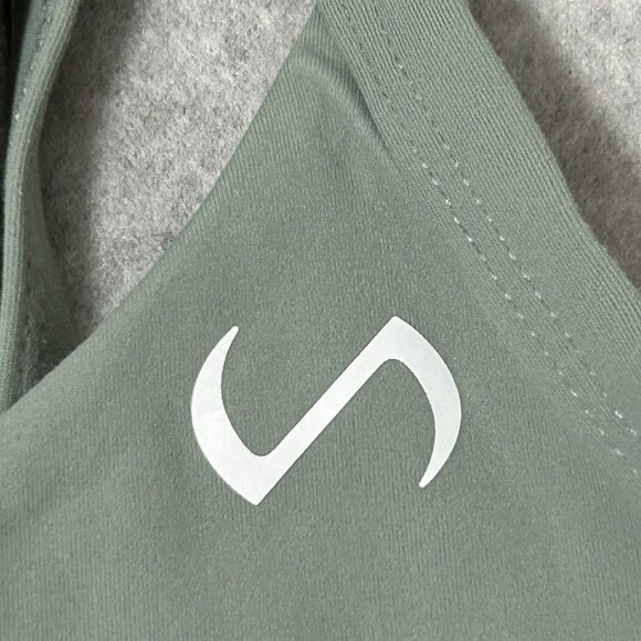 TLF Take Life Further Sports Bra Sage Green Small Pullover Adjustable Straps - Picture 7 of 8